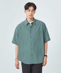 green label relaxing | TWウォッシャブルトロ ストライプ ジャストルーズ シャツ② -ウォッシャブル・ストレッチ・防シワ-(シャツ/ブラウス)