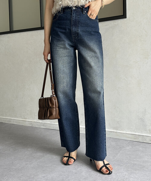 Thevon（ゼボン）の「オーバーダイデニム（デニムパンツ・レディース・ブルー/ブラック・S/M）」の7枚目の写真