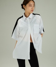 JEANASIS | 【Les Fleurs】ラインBIGシャツSS/138923(シャツ/ブラウス)