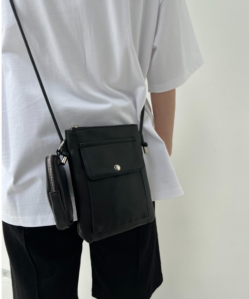 y/m（イム）の「ポーチ付きミニショルダーBAG（ショルダーバッグ・レディース・ブラック・FREE）」の8枚目の写真