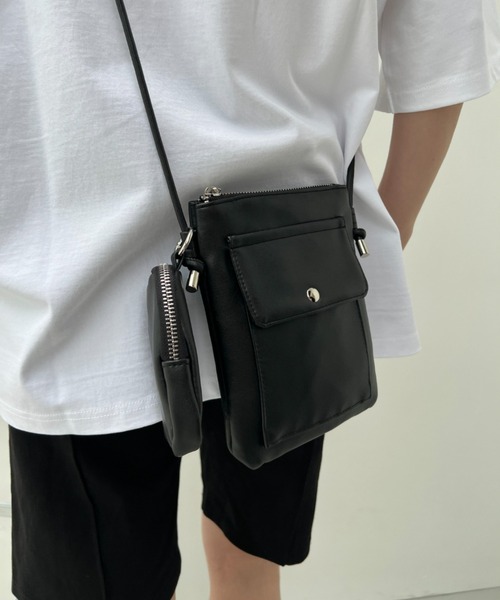 y/m（イム）の「ポーチ付きミニショルダーBAG（ショルダーバッグ・レディース・ブラック・FREE）」の9枚目の写真