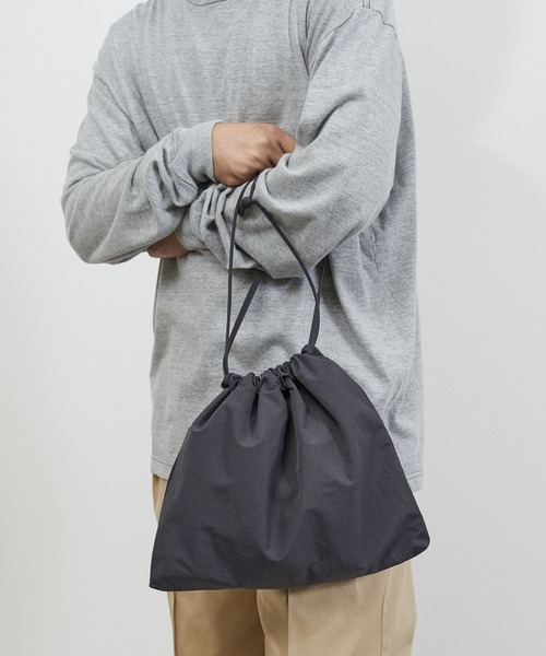 SLOW（スロウ）の「SLOW スロウ / span nylon-red cross shoulder 撥水スパンナイロンレッドクロスショルダーバッグ / 586S136P（ショルダーバッグ・メンズ・ベージュ/パープル/ブラック/グレー・FREE）」の2枚目の写真