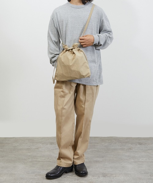 SLOW（スロウ）の「SLOW スロウ / span nylon-red cross shoulder 撥水スパンナイロンレッドクロスショルダーバッグ / 586S136P（ショルダーバッグ・メンズ・ベージュ/パープル/ブラック/グレー・FREE）」の20枚目の写真