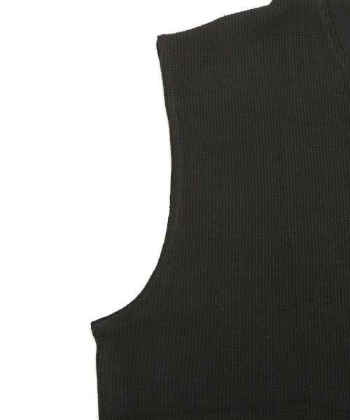 LUXSTYLE(ラグスタイル)の「ワッフルノースリーブTシャツ(Tシャツ/カットソー・メンズ・ホワイト/ブラック・XL/L/M)」の13枚目の写真