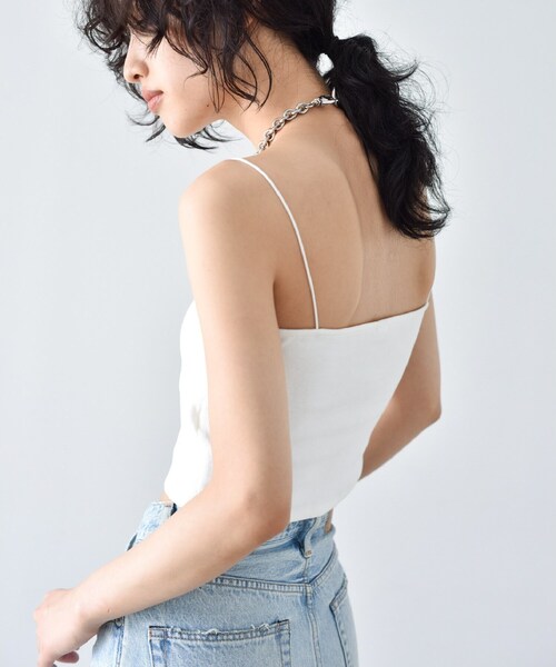 CODE A(コードエー)の「◆CODE A | bandeau bra top(チューブトップ・レディース・ブラック/ホワイト・00)」の4枚目の写真