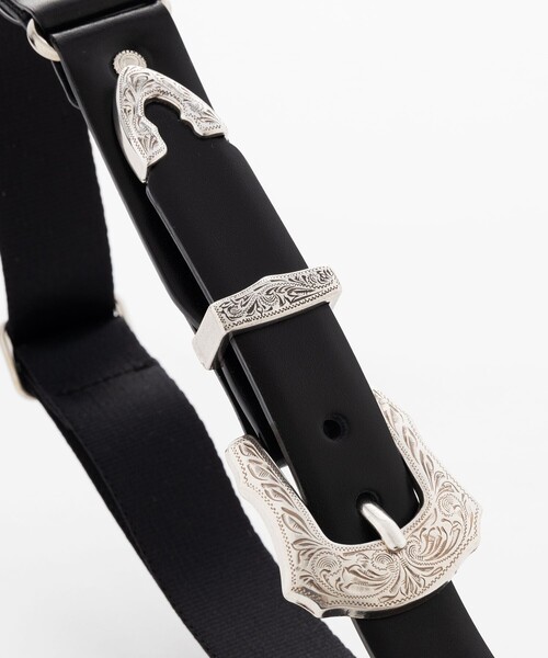 TOGA 黒ベルト TOGA ベルト Metal buckle belt color メンズ : ZOZOTOWN Yahoo!店