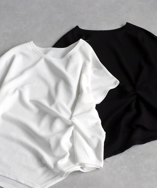 antiqua（アンティカ）の「クロスデザイントップス（Tシャツ/カットソー・レディース・ホワイト/ブラック・FREE）」の9枚目の写真