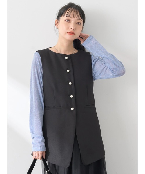 earth music&ecology（アースミュージックアンドエコロジー）の「ラメシアープルオーバー（インナーウェア/肌着・レディース・シルバー/ブルー/ブラック/ゴールド・S/M）」の10枚目の写真