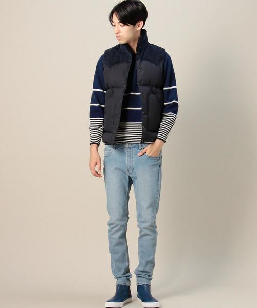 美品 Rocky Mountain ロッキーマウンテン ダウンベスト ネイビー New Manual - ＃032 REVERSIBLE DOWN VEST / ROCKY MOUNTAIN