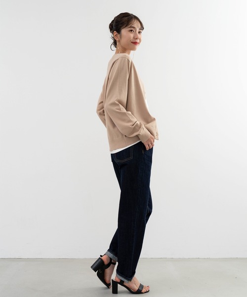 ANNA LUNA(アンナルナ)の「【ANNA LUNA】脱マンネリ!大人上品なビジューボタンカーディガン(カーディガン/ボレロ・レディース・ブラック/ベージュ・MEDIUM/LARGE)」の8枚目の写真