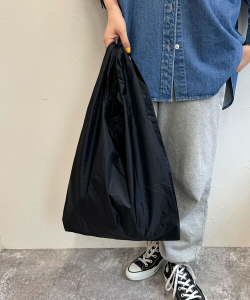 fredy emue（フレディエミュ）の「【Drifter/ドリフター】 POCKETABLE TOTE（トートバッグ・レディース・グリーン系その他3/ブラック・FREE）」の9枚目の写真