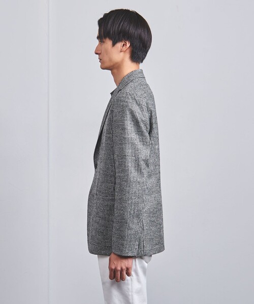 【UNITED ARROWS】ハウンドトゥース ジャージーソフトジャケット UNITED ARROWS】ハウンドトゥース ジャージーソフトジャケット