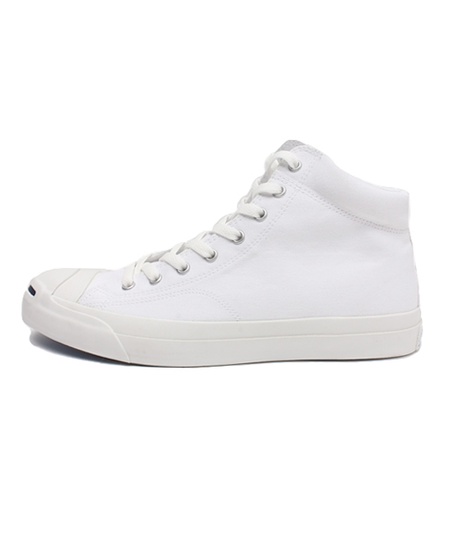 CONVERSE（コンバース）の「converse コンバース JACK PURCELL MID ジャックパーセル ミッド WHITE（スニーカー・メンズ・ホワイト・9h/8/8h/7/3/6h/7h/5h/11h/4/9/4h/5/3h/10h/6）」の2枚目の写真