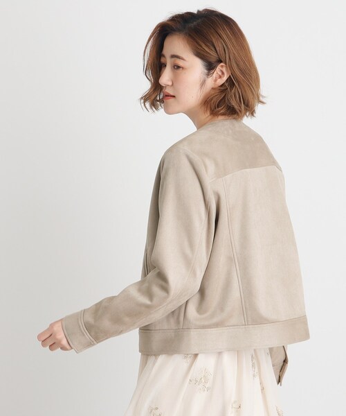 grove（グローブ）の「◆【雑誌掲載】スエードライクブルゾン（ブルゾン・レディース・ライトベージュ/ブラウン系その他/チャコールグレー・03/02/01/04/05）」の10枚目の写真