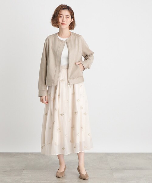 archive スエード調ブルゾン　短丈　ダークウェア archive スエード調ブルゾン 短丈 ダークウェア