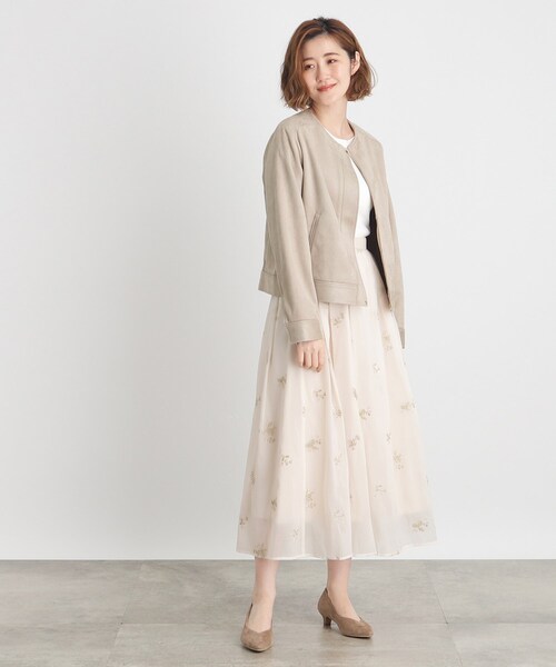 grove（グローブ）の「◆【雑誌掲載】スエードライクブルゾン（ブルゾン・レディース・ライトベージュ/ブラウン系その他/チャコールグレー・03/02/01/04/05）」の12枚目の写真