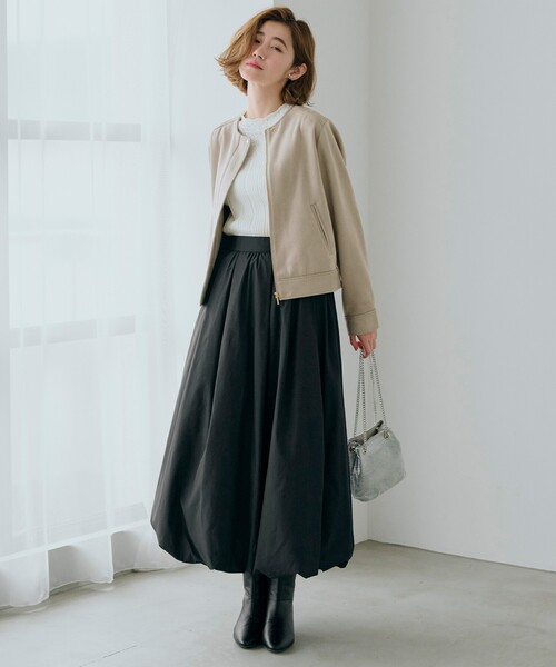 grove（グローブ）の「◆【雑誌掲載】スエードライクブルゾン（ブルゾン・レディース・ライトベージュ/ブラウン系その他/チャコールグレー・03/02/01/04/05）」の13枚目の写真