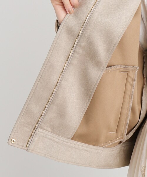 grove（グローブ）の「◆【雑誌掲載】スエードライクブルゾン（ブルゾン・レディース・ライトベージュ/ブラウン系その他/チャコールグレー・03/02/01/04/05）」の9枚目の写真