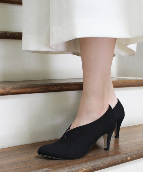 LE TALON（ルタロン）の「7.5CMスリットショートブーツ◆（ブーティ・レディース・ブラック/チャコールグレー/ボルドー・38/35.5/37/36.5/37.5/36）」の2枚目の写真