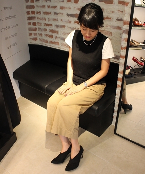 LE TALON（ルタロン）の「7.5CMスリットショートブーツ◆（ブーティ・レディース・ブラック/チャコールグレー/ボルドー・38/35.5/37/36.5/37.5/36）」の7枚目の写真