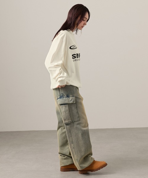 Snap club(スナップクラブ)の「【Snap club】ドロストゲームTシャツ(Tシャツ/カットソー・レディース・ブラック/ネイビー/オフホワイト/ダークブラウン・M/L)」の21枚目の写真