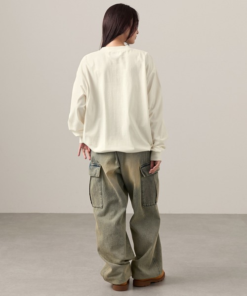 Snap club(スナップクラブ)の「【Snap club】ドロストゲームTシャツ(Tシャツ/カットソー・レディース・ブラック/ネイビー/オフホワイト/ダークブラウン・M/L)」の22枚目の写真