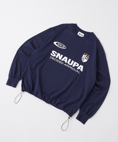 Snap club(スナップクラブ)の「【Snap club】ドロストゲームTシャツ(Tシャツ/カットソー・レディース・ブラック/ネイビー/オフホワイト/ダークブラウン・M/L)」の7枚目の写真