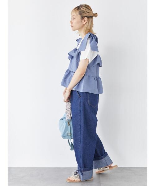 ehka sopo（エヘカソポ）の「裾リボンパンツ（その他パンツ）」 - WEAR