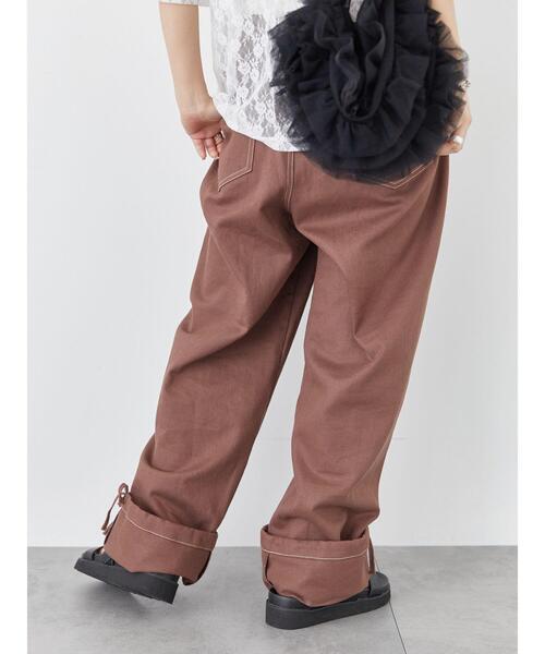 ehka sopo(エヘカソポ)の「裾リボンパンツ(その他パンツ・レディース・ピンク/ブラウン/ネイビー・F)」の15枚目の写真