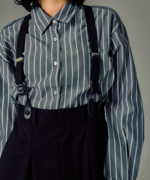 LEPSIM（レプシィム）の「【FOR I SERIES】ビスチェ＊シャツ2Pセット　146401（シャツ/ブラウス・レディース・ベージュ/チャコールグレー・FREE）」の13枚目の写真