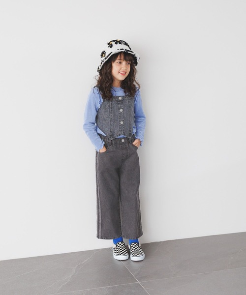 BAYFLOW（ベイフロー）の「[ウエスト調整可] ラインデニムパンツ(KIDS)（デニムパンツ・キッズ・ブラック/ブルー・110cm/120cm/130cm/140cm/150cm）」の3枚目の写真