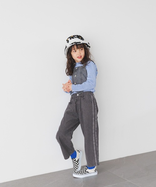 BAYFLOW（ベイフロー）の「[ウエスト調整可] ラインデニムパンツ(KIDS)（デニムパンツ・キッズ・ブラック/ブルー・110cm/120cm/130cm/140cm/150cm）」の4枚目の写真