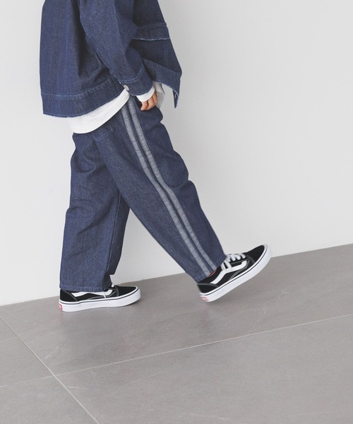 BAYFLOW（ベイフロー）の「[ウエスト調整可] ラインデニムパンツ(KIDS)（デニムパンツ・キッズ・ブラック/ブルー・110cm/120cm/130cm/140cm/150cm）」の15枚目の写真
