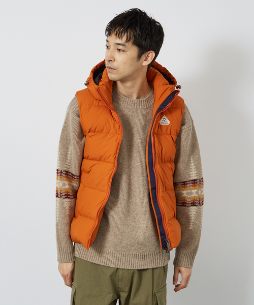 Pyrenex（ピレネックス）の「【PYRENEX / ピレネックス】HMY022/SPOUTNIC MINI RS VEST/スプートニック ミニ リップストップ ベスト（ダウンベスト・メンズ・ブラック/ネイビー/オレンジ/ブルー/イエロー/ブラウン/カーキ/ボルドー/ベージュ・M/L/XL/S）」の9枚目の写真