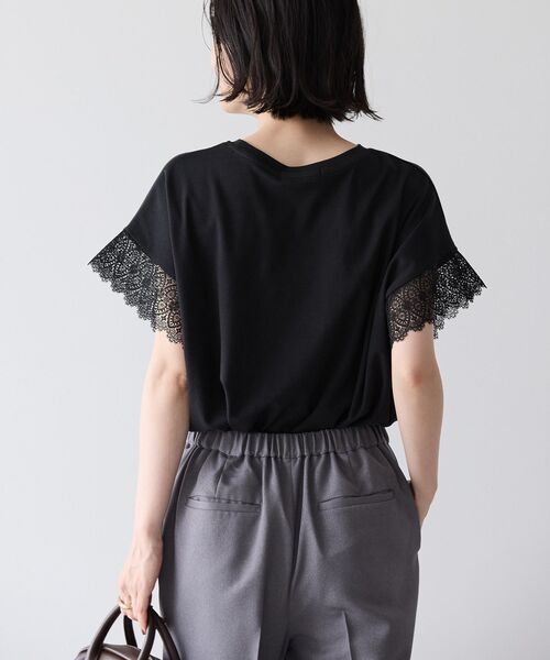 セール】レーススリーブカットプルオーバー（Tシャツ/カットソー