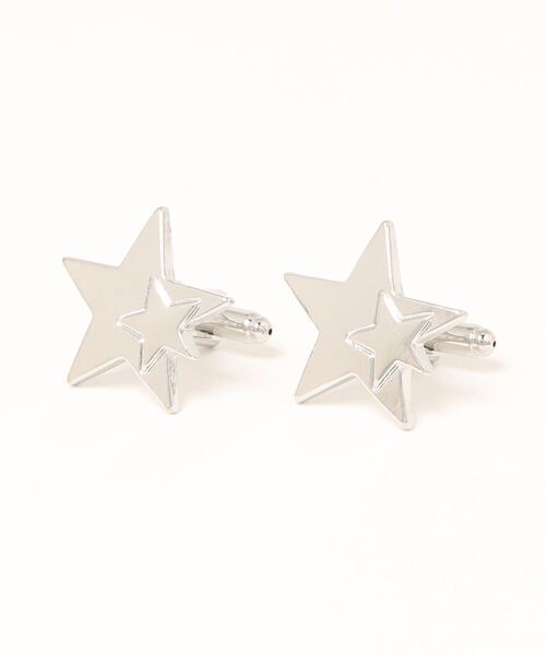 Fun & Daily（ファンアンドデイリー）の「F&D : ツインスターカフリンクス（カフリンクス・メンズ・シルバー・FREE）」の3枚目の写真