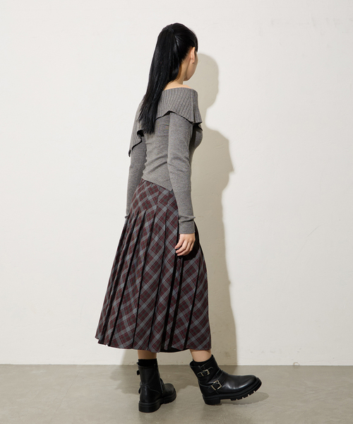 Oriens JOURNAL STANDARD（オリエンス ジャーナルスタンダード）の「チェックプリーツスカート（スカート・レディース・パープル/ピンク系その他・38/36）」の10枚目の写真