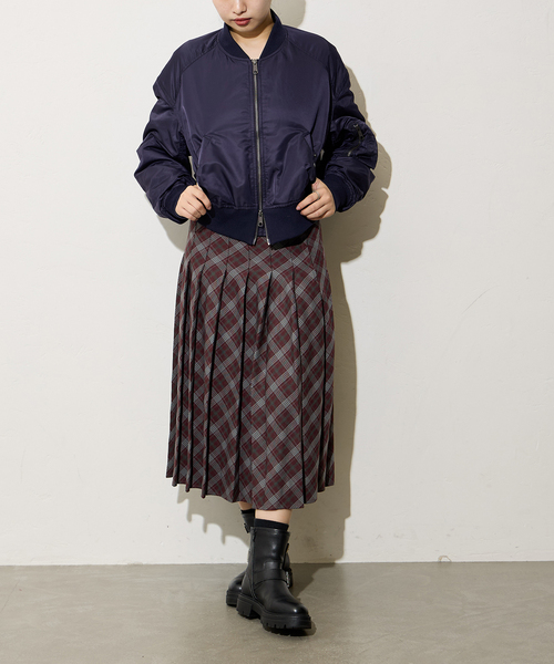 Oriens JOURNAL STANDARD（オリエンス ジャーナルスタンダード）の「チェックプリーツスカート（スカート・レディース・パープル/ピンク系その他・38/36）」の11枚目の写真