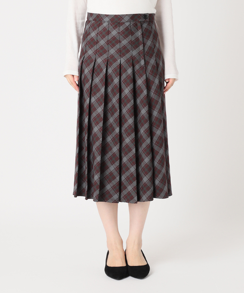 Oriens JOURNAL STANDARD（オリエンス ジャーナルスタンダード）の「チェックプリーツスカート（スカート・レディース・パープル/ピンク系その他・38/36）」の19枚目の写真