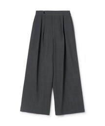 GALERIE VIE | レーヨンウールデラヴェ ワイドタックパンツ(スラックス)