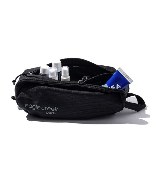 EagleCreek(イーグルクリーク)の「Eagle Creek / Pack-It Reveal Quick Trip(ポーチ・レディース・ブラック/グレー・ONE SIZE)」の1枚目の写真