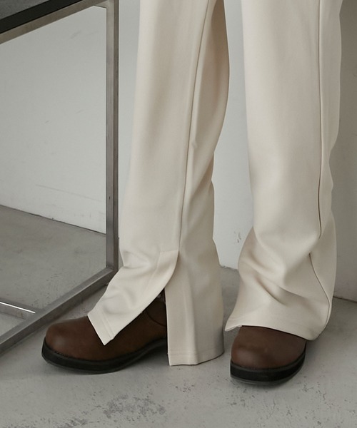 forksy.(フォルクシー)の「【forksy.】カットジョーゼットイージーセミフレアパンツ(その他パンツ・レディース・ブラック/アイボリー/ボルドー・FREE)」の11枚目の写真