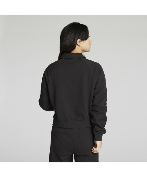 PUMA(プーマ)の「PUMA プーマ ウィメンズ T7 トラックジャケット(ジャージ・レディース・ブラック/ブラック×ホワイト・LARGE/MEDIUM/SMALL/X-LARGE)」の3枚目の写真