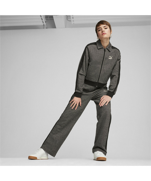 PUMA(プーマ)の「PUMA プーマ ウィメンズ T7 トラックジャケット(ジャージ・レディース・ブラック/ブラック×ホワイト・LARGE/MEDIUM/SMALL/X-LARGE)」の8枚目の写真