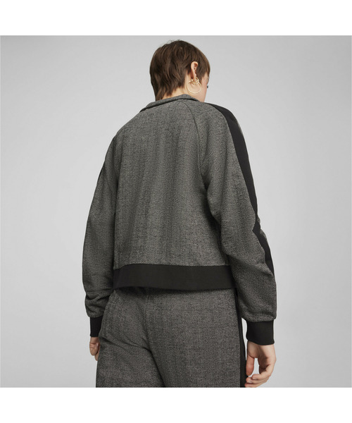 PUMA(プーマ)の「PUMA プーマ ウィメンズ T7 トラックジャケット(ジャージ・レディース・ブラック/ブラック×ホワイト・LARGE/MEDIUM/SMALL/X-LARGE)」の9枚目の写真