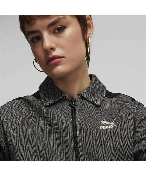 PUMA(プーマ)の「PUMA プーマ ウィメンズ T7 トラックジャケット(ジャージ・レディース・ブラック/ブラック×ホワイト・LARGE/MEDIUM/SMALL/X-LARGE)」の10枚目の写真