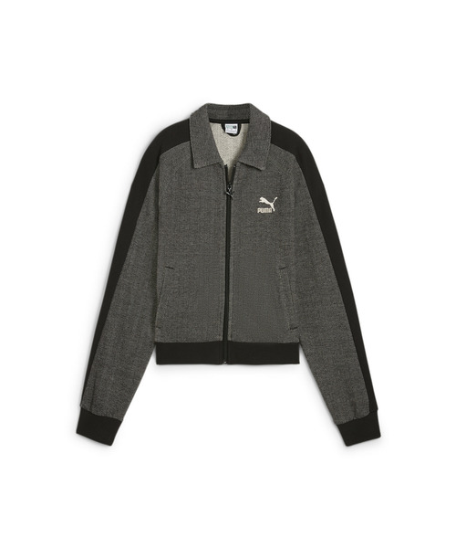 PUMA(プーマ)の「PUMA プーマ ウィメンズ T7 トラックジャケット(ジャージ・レディース・ブラック/ブラック×ホワイト・LARGE/MEDIUM/SMALL/X-LARGE)」の11枚目の写真