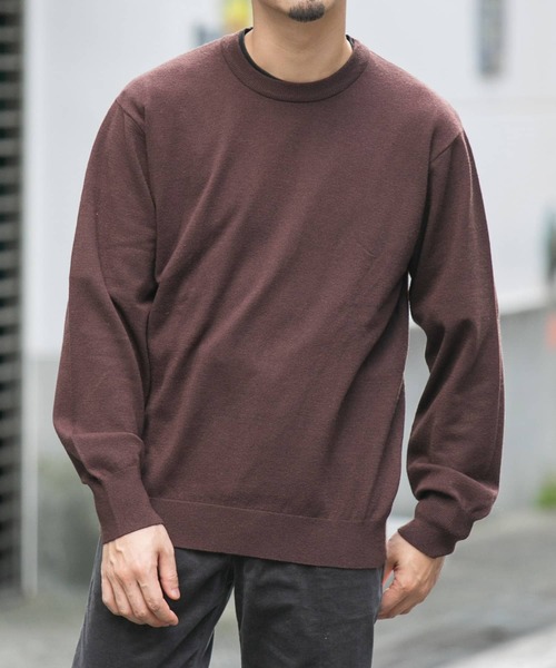 【セール】ウォッシャブルストレッチクルーネックニット（ニット/セーター）｜URBAN RESEARCH ROSSO MEN（アーバンリサーチロッソメン）