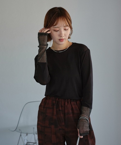 COMME des GARCONS アシメ シアーフリル トップス XS安い
