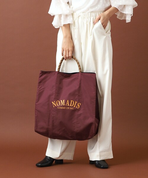 NOMADIS(ノマディス)の「◆NOMADIS(ノマディス)SAC2 ビッグトートバッグ(トートバッグ・レディース・ベージュ/ワインレッド・00)」の6枚目の写真